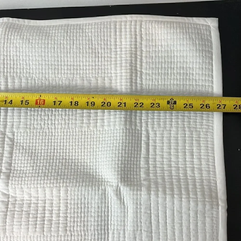 Pottery Barn Grid stitched sham